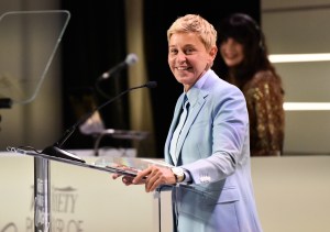 Ellen DeGeneres attends Varietys Power of Women presented by Lifetime at The Beverly Wilshire on October 11, 2019 in Beverly Hills.