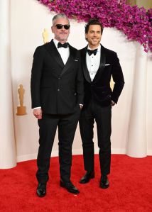Simon Halls and Matt Bomer at the 96th Annual Oscars held at at the Ovation Hollywood on March 10, 2024 in Los Angeles, California. (Photo by Gilbert Flores/Variety via Getty Images)