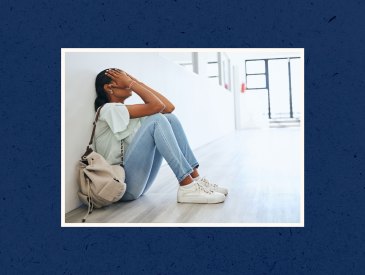 teen girl struggling with depression