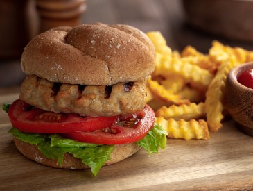 Turkey burger, martha stewart